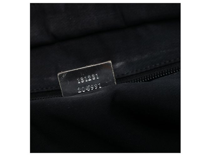 Silver Gucci GG Canvas Web Tote Silvery - view 5