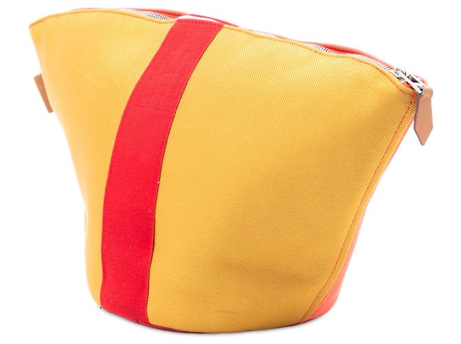 Hermès Mini Toile Palmyre Pouch Orange - Ansicht 2