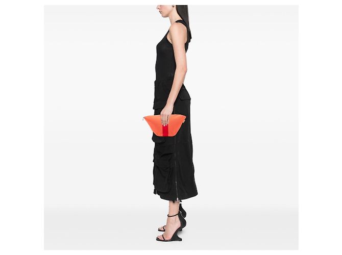 Hermès Mini Toile Palmyre Pouch Orange - Ansicht 7