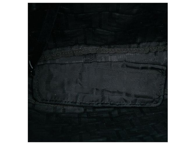 Borsa Tote Fendi Zucca Canvas nera Nero - vista 4