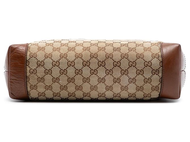Borsa a tracolla Gucci GG Canvas Web beige - vista 3
