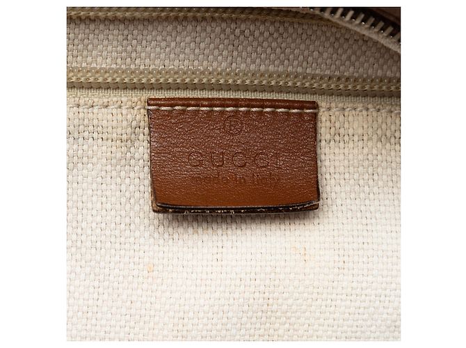 Borsa a tracolla Gucci GG Canvas Web beige - vista 5