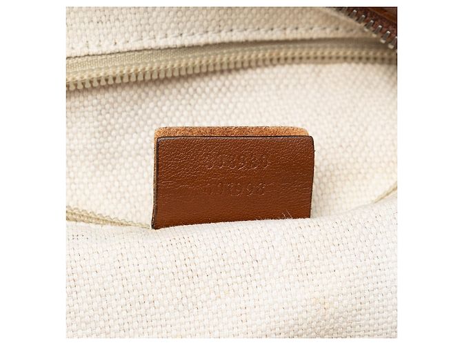 Borsa a tracolla Gucci GG Canvas Web beige - vista 6