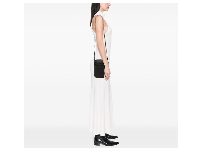 Borsa a tracolla Gucci GG Canvas nera Nero - vista 7