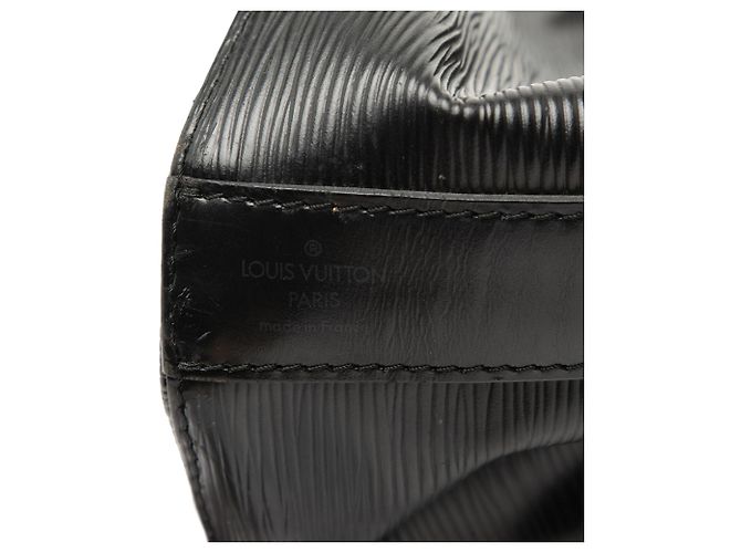 Borsa a spalla Louis Vuitton Epi PM Bucket Bag Nera Nero - vista 5
