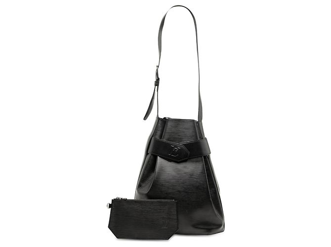 Borsa a spalla Louis Vuitton Epi PM Bucket Bag Nera Nero - vista 9