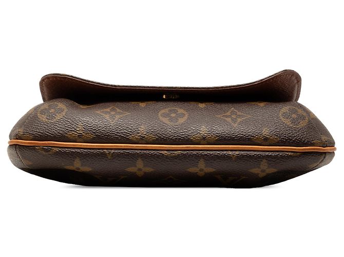 Bolso de hombro Louis Vuitton Monogram Musette Salsa PM marrón con correa corta Castaño - vista 3