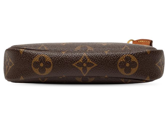 Bolsa de mão Mini Pochette Accessoires Louis Vuitton Monogram Castanha Marrom - vista 3