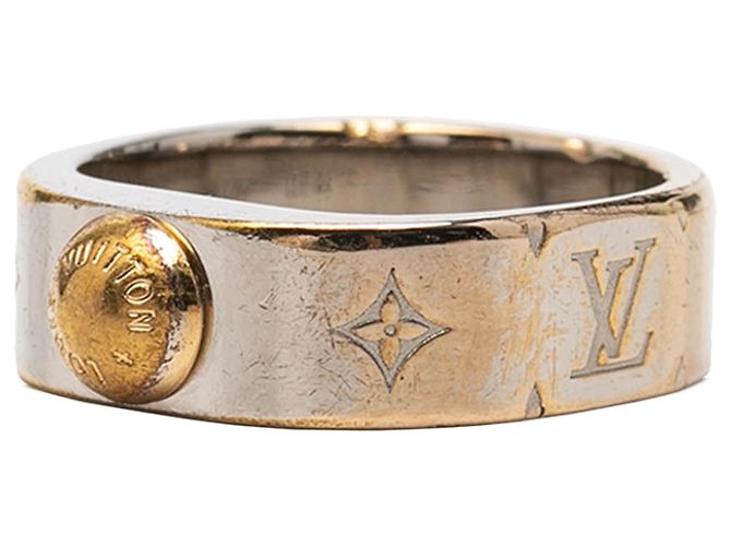 Louis Vuitton Nanogram Ring aus silberfarbenem Messing - Ansicht 2
