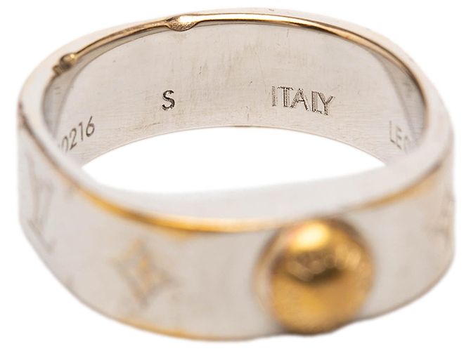 Louis Vuitton Nanogram Ring aus silberfarbenem Messing - Ansicht 4