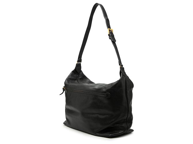 Borsa a tracolla Hobo Chanel Large CC Caviar Nera Nero - vista 2