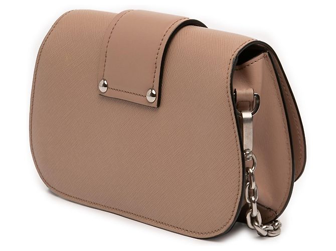 Borsa a tracolla Sidonie Prada in Saffiano e City Calf marrone - vista 2