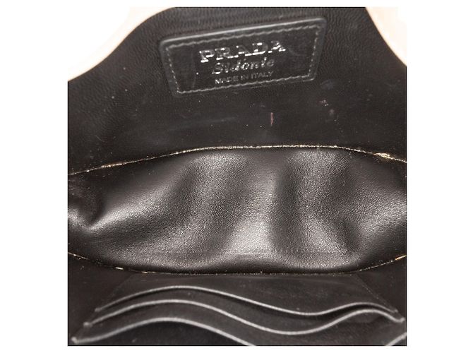 Borsa a tracolla Sidonie Prada in Saffiano e City Calf marrone - vista 4