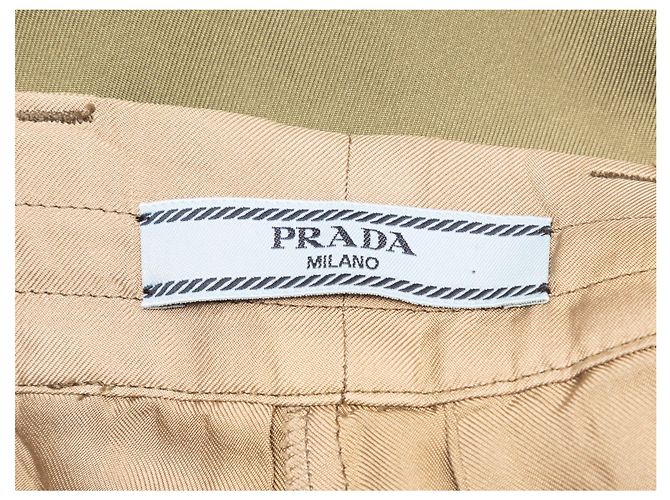 Prada Ombré-Seidenhose in Olive Größe IT 36 Grün - Ansicht 4