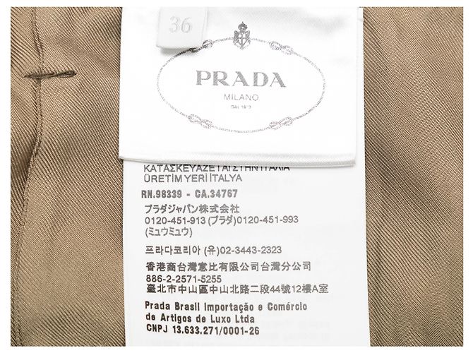 Prada Ombré-Seidenhose in Olive Größe IT 36 Grün - Ansicht 5