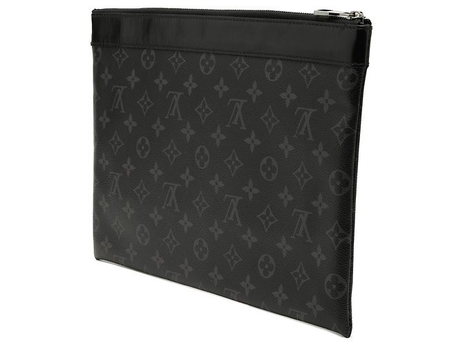 Borsa a pochette Louis Vuitton Monogram Eclipse Discovery Pochette GM nera Nero - vista 2