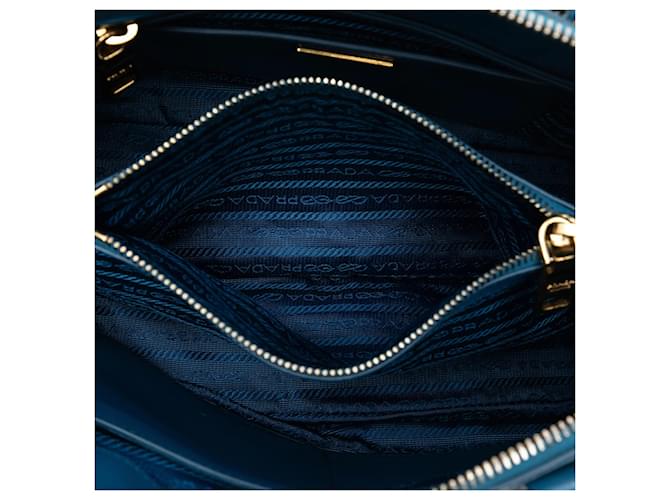 Borsa Prada Medium Saffiano Lux Promenade Blu - vista 4