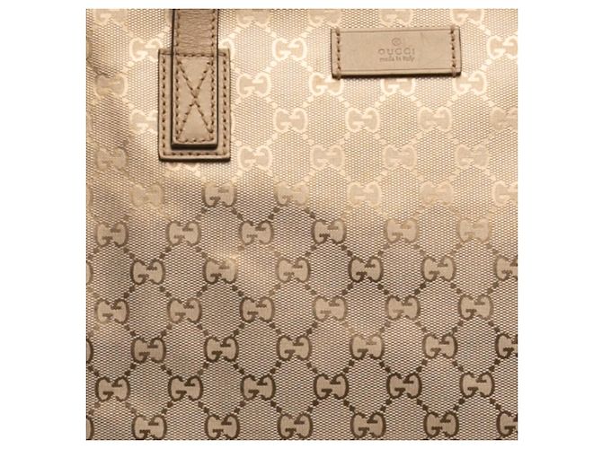 Tote Gucci Large GG Stampata Oro D'oro - vista 10