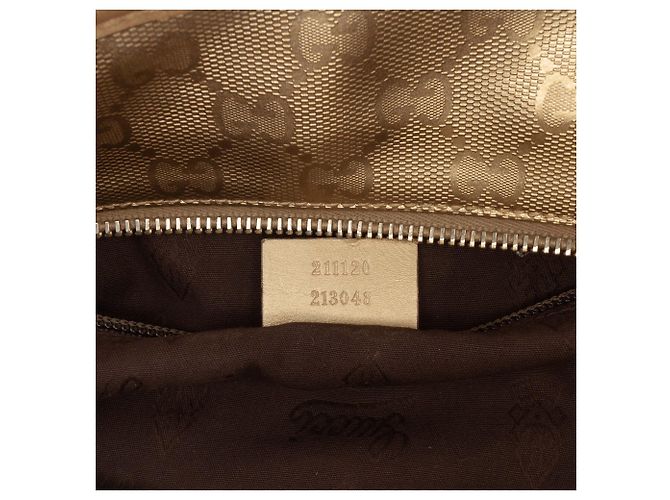 Tote Gucci Large GG Stampata Oro D'oro - vista 6
