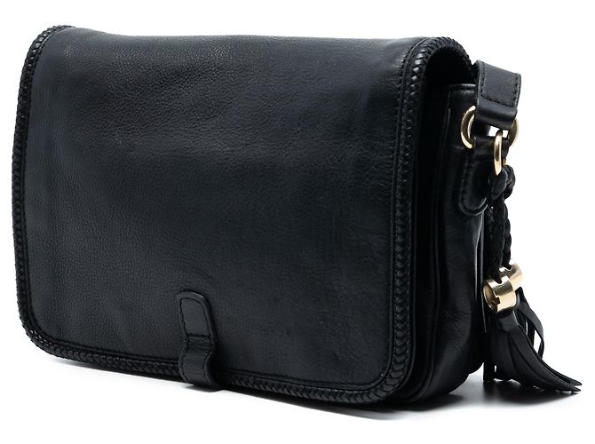Borsa a tracolla Marrakech in pelle nera Gucci Nero - vista 2