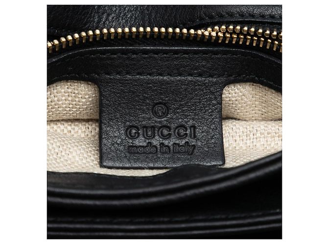 Borsa a tracolla Marrakech in pelle nera Gucci Nero - vista 5