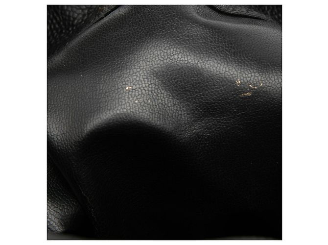 Borsa a secchiello Chanel Caviar Triple CC con coulisse Nero - vista 5