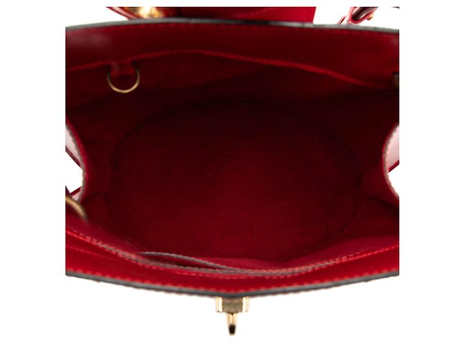 Borsa a tracolla Louis Vuitton Epi Cluny rossa Rosso - vista 4