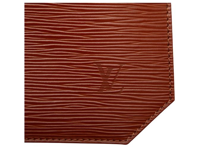 Borsa a tracolla e pochette Louis Vuitton Epi marrone - vista 5