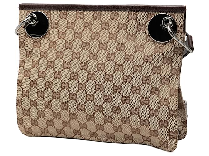 Borsa a tracolla Gucci GG Canvas Eclipse marrone - vista 2