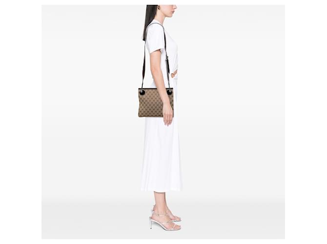 Borsa a tracolla Gucci GG Canvas Eclipse marrone - vista 7