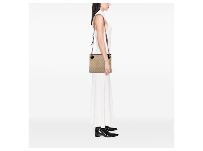 Borsa a Tracolla Gucci GG Canvas Eclipse Beige - vista 7