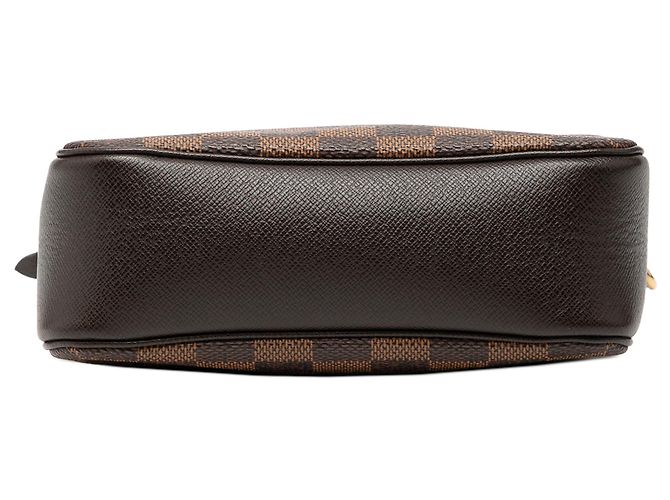 Borsa a mano Louis Vuitton Damier Ebene Trousse Pochette Marrone - vista 3