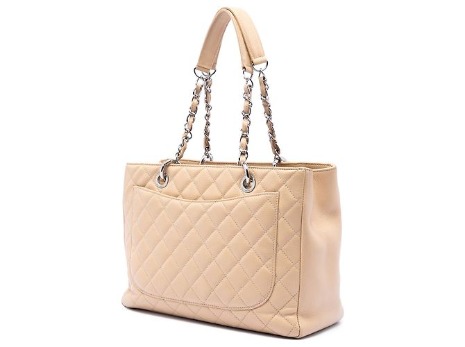 Borsa Grand Shopping Tote Chanel Caviar Beige - vista 2