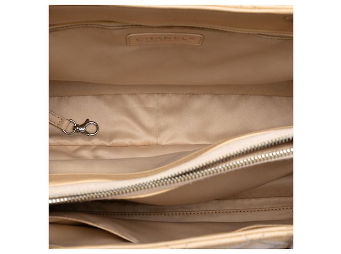 Borsa Grand Shopping Tote Chanel Caviar Beige - vista 4