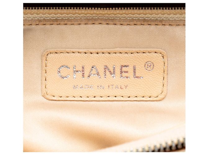 Borsa Grand Shopping Tote Chanel Caviar Beige - vista 5