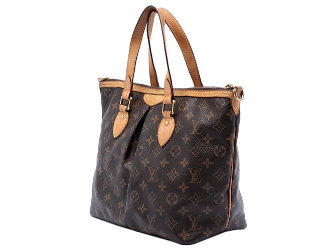 Borsa Satchel Louis Vuitton Monogram Palermo PM Marrone - vista 2