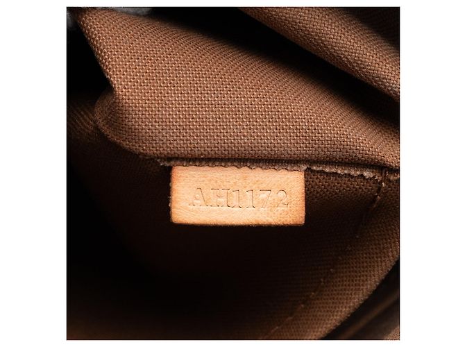 Borsa Satchel Louis Vuitton Monogram Palermo PM Marrone - vista 6