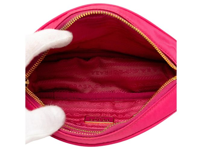 Saffiano Prada Tessuto Pouch Rosa Pink - Ansicht 4