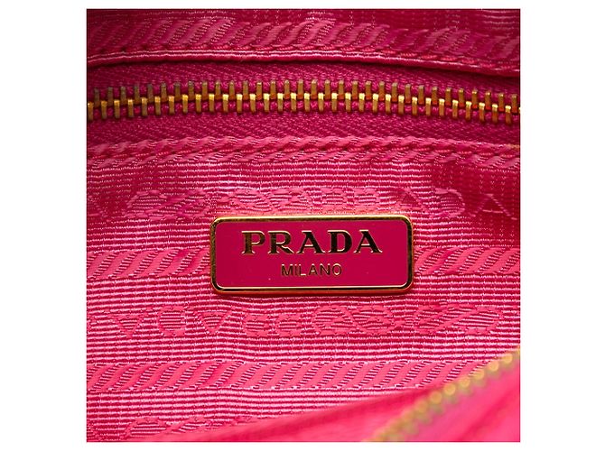 Saffiano Prada Tessuto Pouch Rosa Pink - Ansicht 5