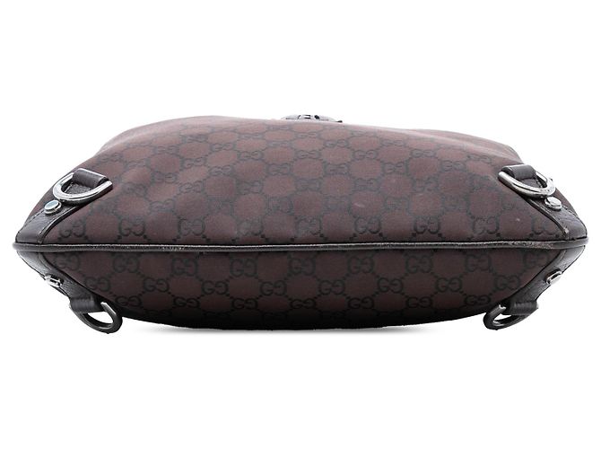 Borsa a tracolla Gucci GG Nylon Abbey D Ring marrone - vista 3