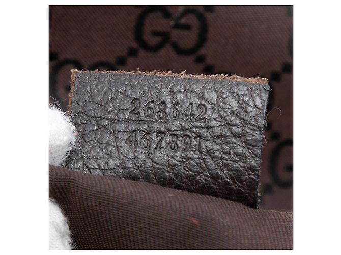 Borsa a tracolla Gucci GG Nylon Abbey D Ring marrone - vista 6