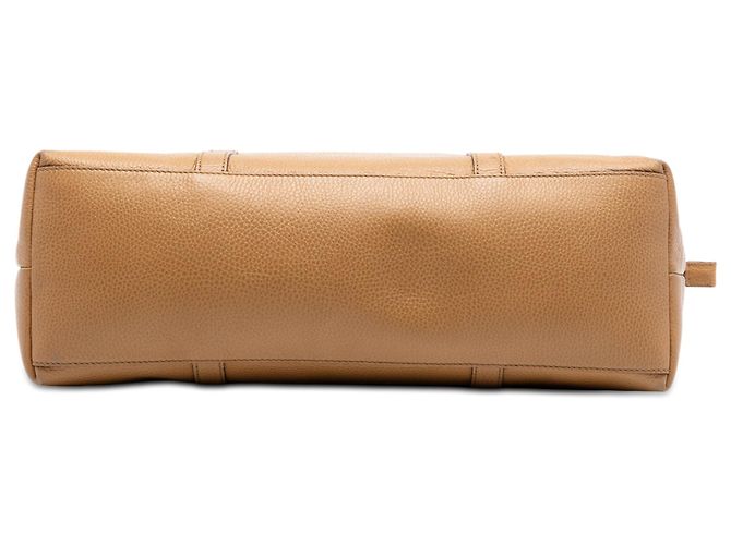 Borsa Satchel Gucci in pelle marrone con ciondolo GG - vista 3