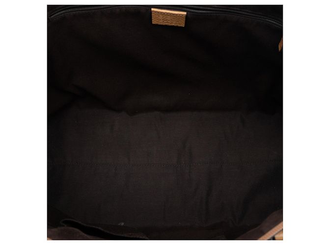 Borsa Satchel Gucci in pelle marrone con ciondolo GG - vista 4
