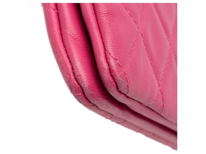 Clutch Chanel Quilted Caviar CC Enamel Double Zip Rosa - vista 11