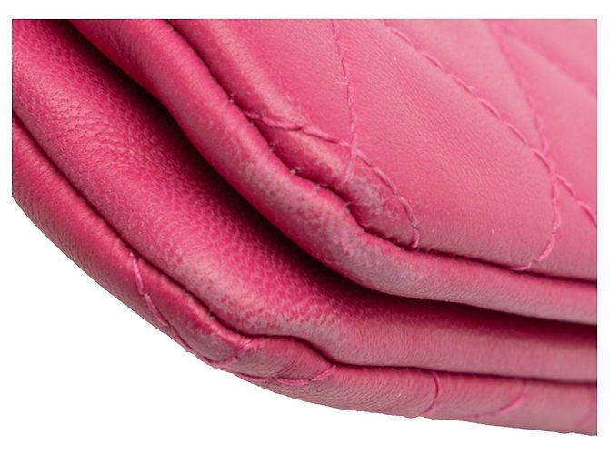 Clutch Chanel Quilted Caviar CC Enamel Double Zip Rosa - vista 9