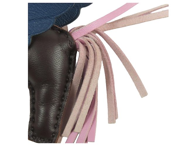 Charm per borsa Grigri Rodeo Pegase PM in pelle di agnello Milo e Swift rosso Hermès - vista 6