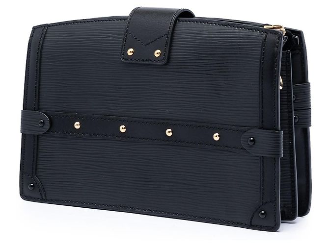 Borsa a tracolla Louis Vuitton Epi Trunk Nera Nero - vista 2