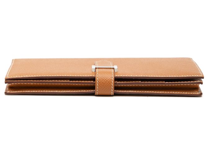 Cartera Hermès Bearn en Epsom Marrón Castaño - vista 3