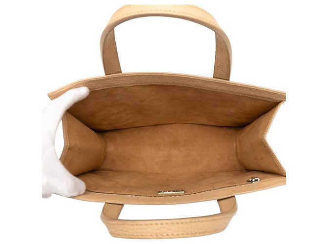 Tote in pelle LOEWE Tan Cammello - vista 4