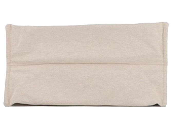 Borsa da spiaggia Hermès Toile Escale a la Plage Marrone - vista 3